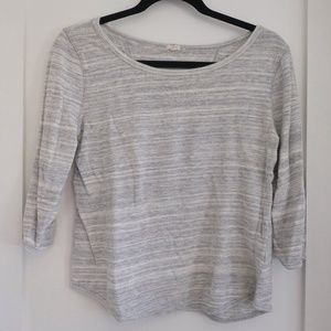 JCrew waffle 3/4 length sleeved sweater